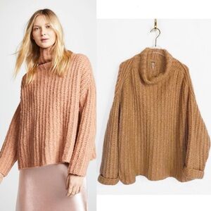 Free People Fluffy Fox Sweater Wool Alpaca Blend Womens size M